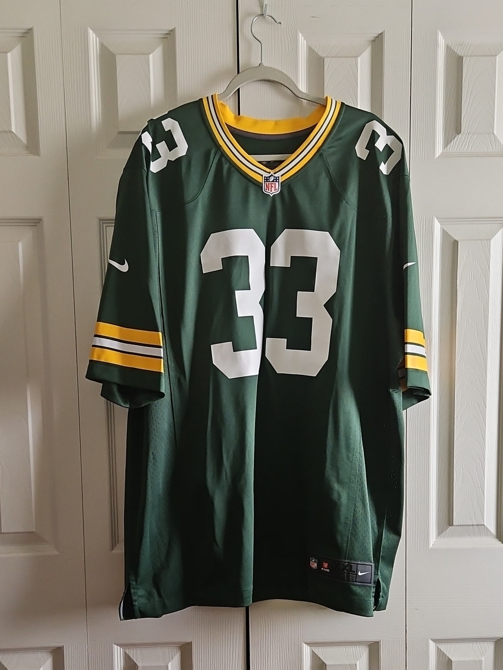 SALE!! NFL Green Bay Packers #33 Aaron Jones Football Jersey